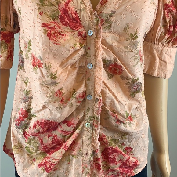 LoveShack Fancy Jules floral blouse NWT XS - Picture 7 of 10